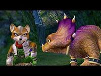 une photo d'Ã©cran de Starfox Adventures sur Nintendo Gamecube